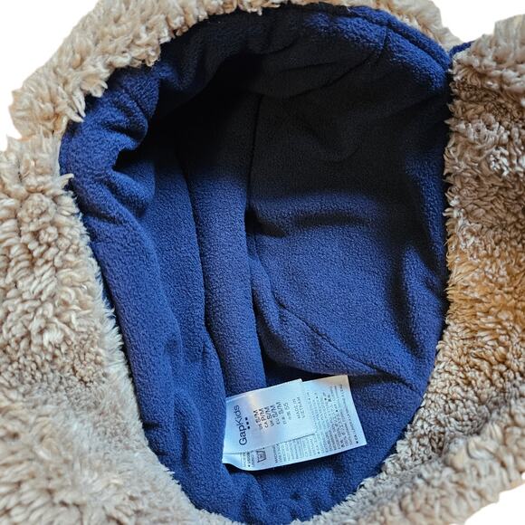 LIKE NEW! GAP Trapper Hat Supersoft Sherpa Lining Boys Pro Fleece Cozy S/M - Picture 4 of 6